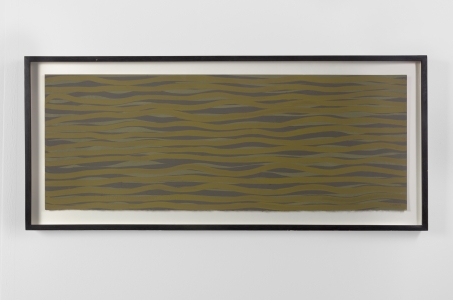 Sol LeWitt, <i>Horizontal Brushstrokes in Color</i>, 2003, Gouache on Paper, 11 x 30 in. (27.94 x 76.20 cm)