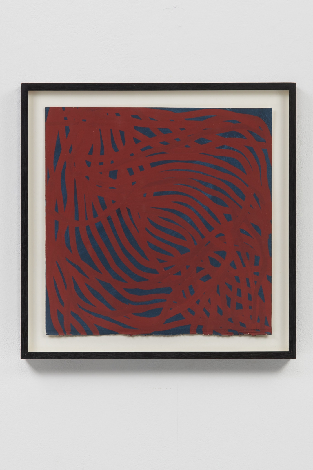 Sol LeWitt, <i>Untitled (Irregular Lines)</i>, 2002, Gouache on paper, 14 3/4h x 14 3/4w in (37.5 x 37.5 cm)