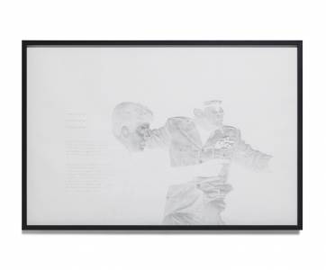 Boedi Widjaja, <i>Fly me to the moon</i>, 2019, graphite on paper, 31 1/2 x 47 1/4 in. (80 x 120 cm)