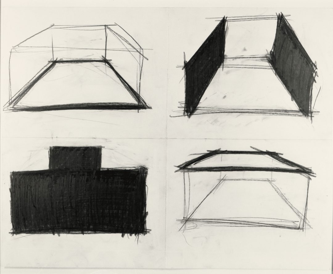 Richard Fleischner, <i>Untitled</i>, 1980-81, graphite on paper, 22 3/4 x 28 5/8 in 57.8 x 72.7 cm