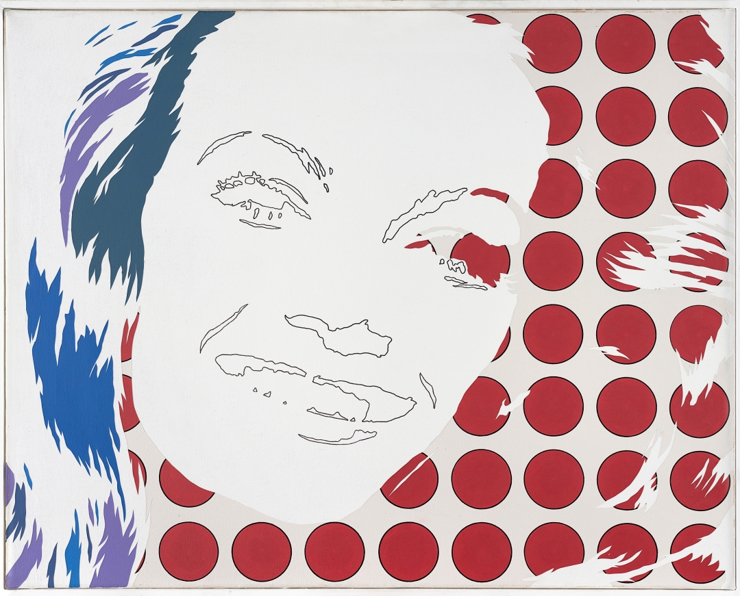 Werner Berges, <i>Miss Miss</i>, 1970, acrylic on canvas, 31 1/2 x 39 3/8 in (80 x 100 cm)