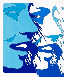 Werner Berges, <i>Zwei Gesichter</i>, 1970, mixed media on cardboard, 19 3/4 x 23 5/8 in (50 x 60 cm)