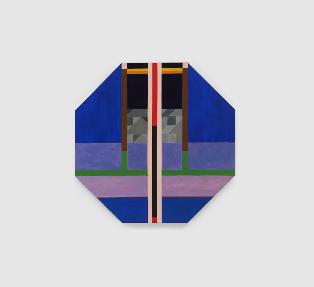 Anton Ginzburg, <i>Crete Concrete</i>, 2020, pigment, acrylic, and oil on wood, 24 x 24 in (61 x 61 cm)