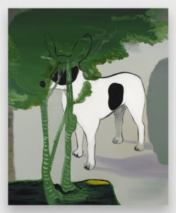 Françoise Pétrovitch, <i>Dog III</i>, 2022, Oil on canvas, 63 × 51 1/8 in (160 × 130 cm)