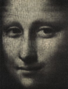 Jacob Skornik, <i>La Joconde (Afte Leonardo da Vinci)</i>, 2023, Acrylic on canvas with diamond dust, 62 x 48 inches (157,5 x 122 cm)